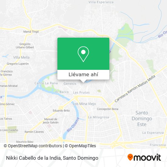 Mapa de Nikki Cabello de la India