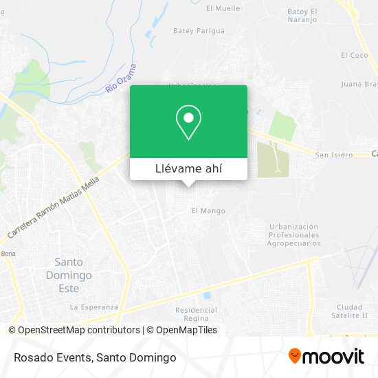 Mapa de Rosado Events