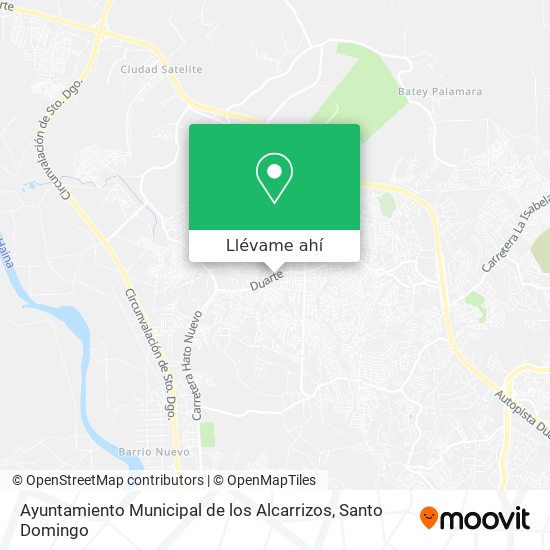 Mapa de Ayuntamiento Municipal de los Alcarrizos
