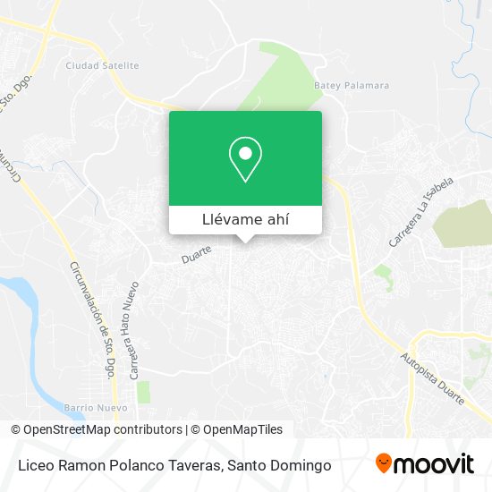 Mapa de Liceo Ramon Polanco Taveras