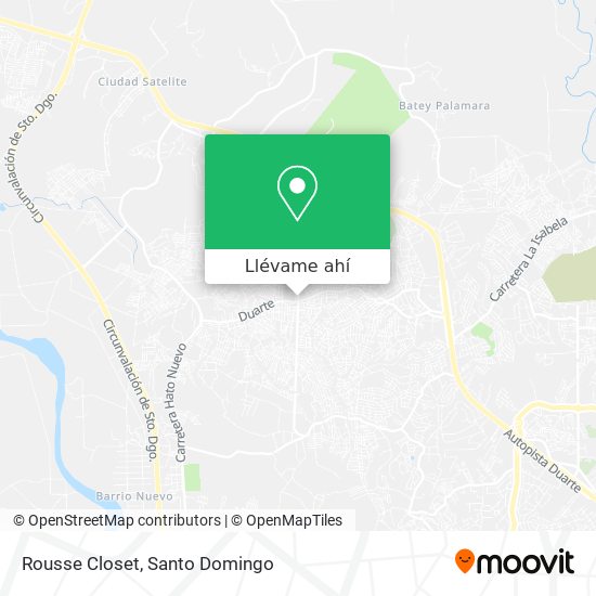 Mapa de Rousse Closet