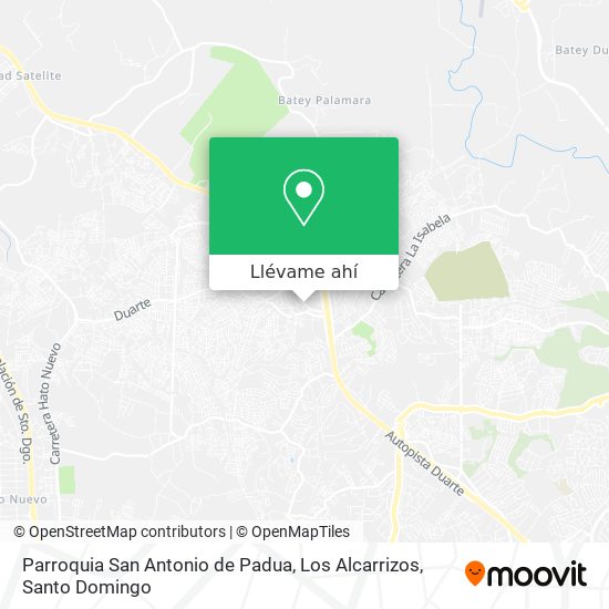 Mapa de Parroquia San Antonio de Padua, Los Alcarrizos