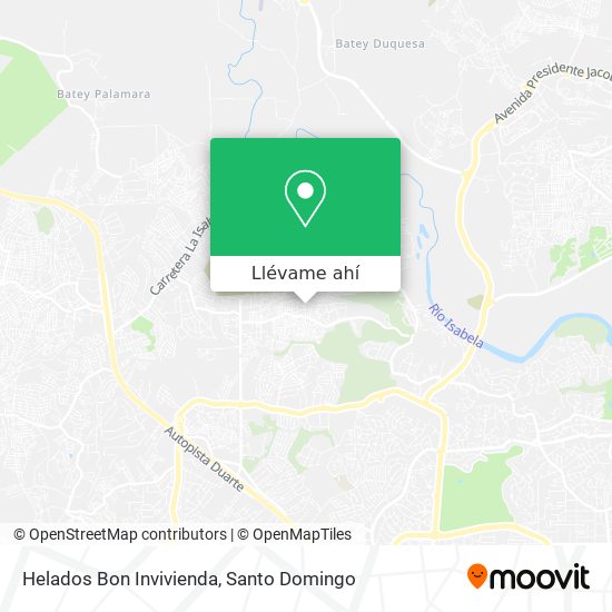Mapa de Helados Bon Invivienda