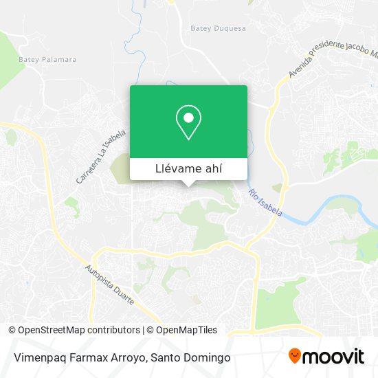 Mapa de Vimenpaq Farmax Arroyo