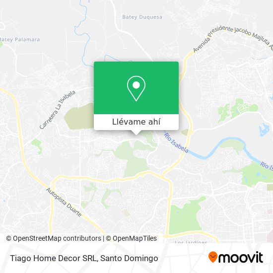 Mapa de Tiago Home Decor SRL