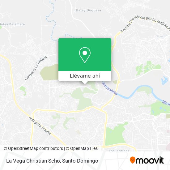Mapa de La Vega Christian Scho