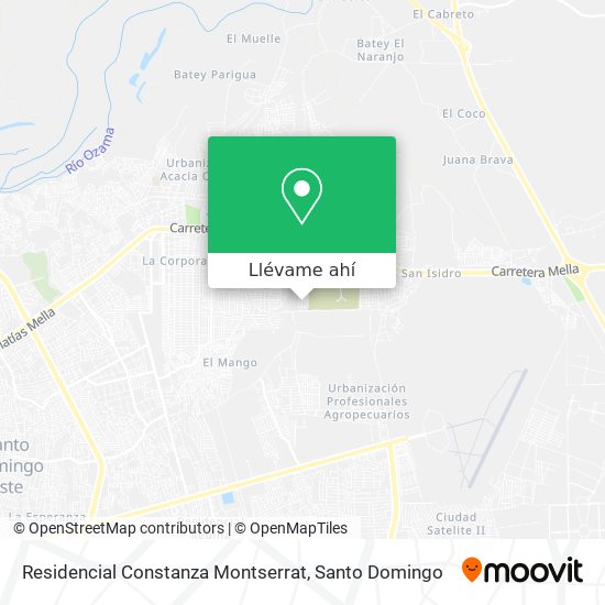 Mapa de Residencial Constanza Montserrat