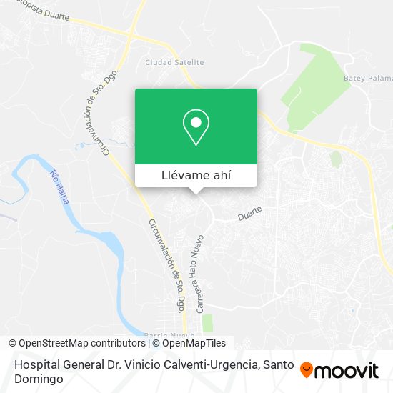 Mapa de Hospital General Dr. Vinicio Calventi-Urgencia