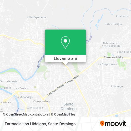 Mapa de Farmacia Los Hidalgos