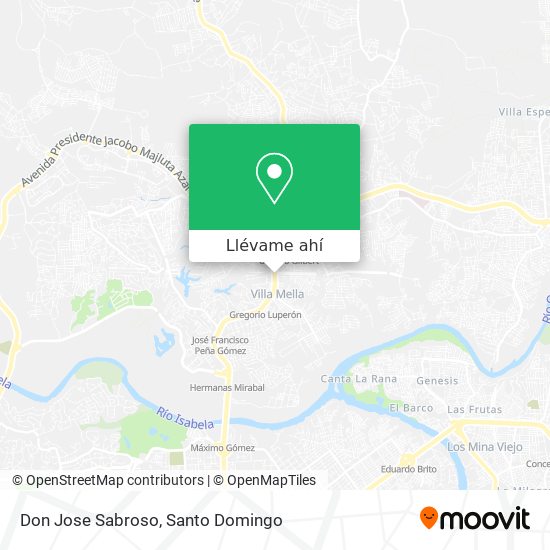 Mapa de Don Jose Sabroso