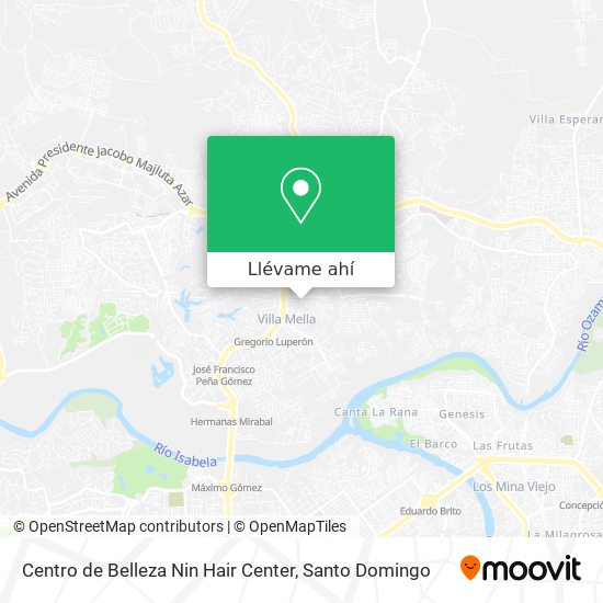 Mapa de Centro de Belleza Nin Hair Center