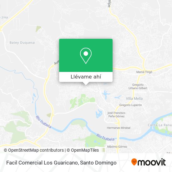 Mapa de Facil Comercial Los Guaricano