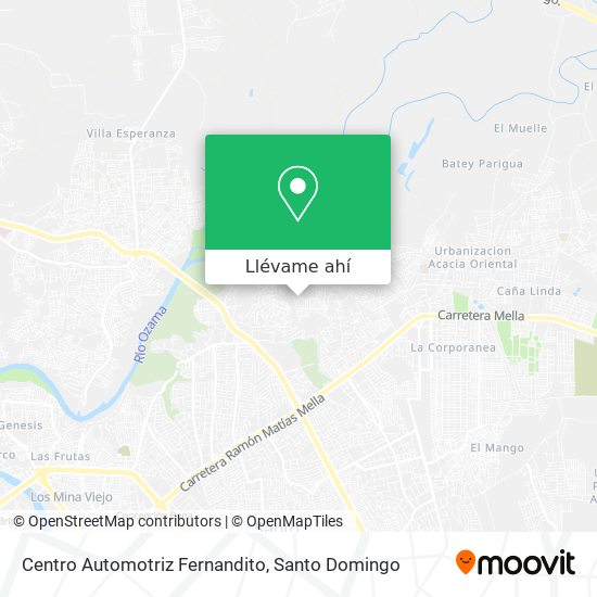 Mapa de Centro Automotriz Fernandito