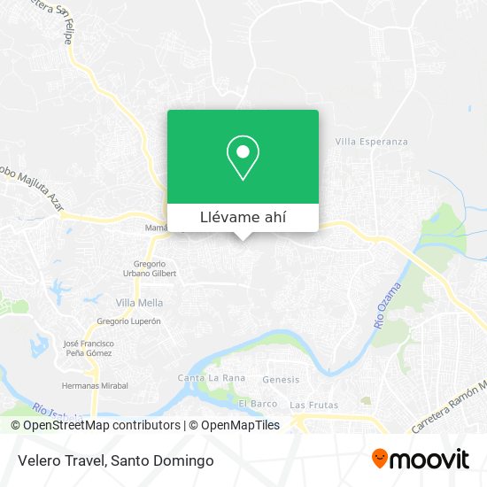 Mapa de Velero Travel