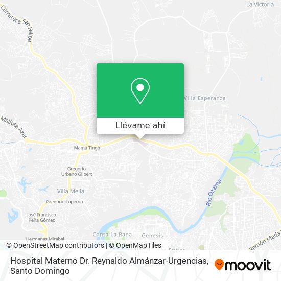 Mapa de Hospital Materno Dr. Reynaldo Almánzar-Urgencias