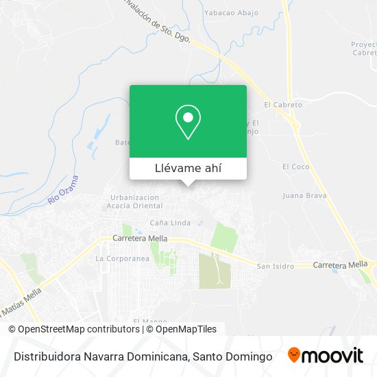 Mapa de Distribuidora Navarra Dominicana
