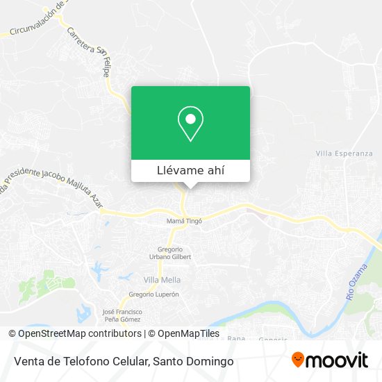 Mapa de Venta de Telofono Celular