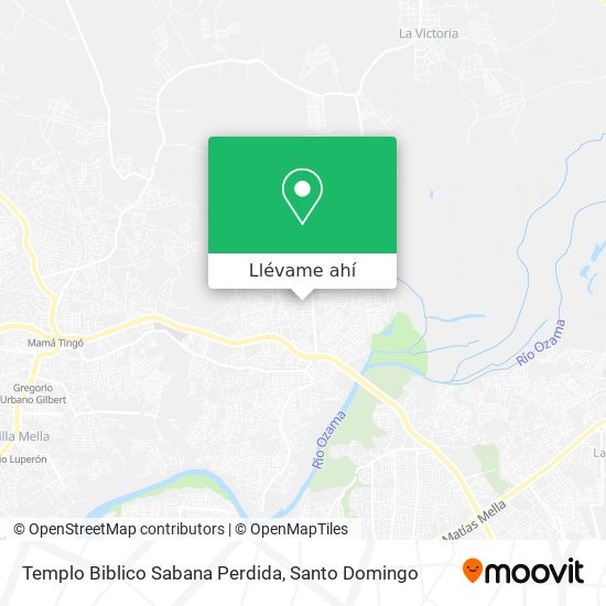 Mapa de Templo Biblico Sabana Perdida
