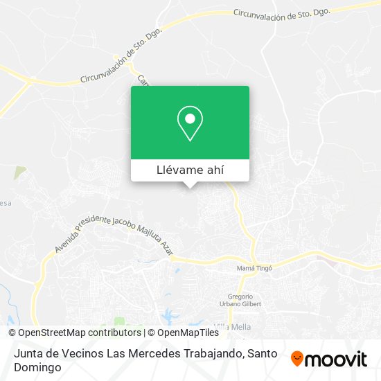 Mapa de Junta de Vecinos Las Mercedes Trabajando
