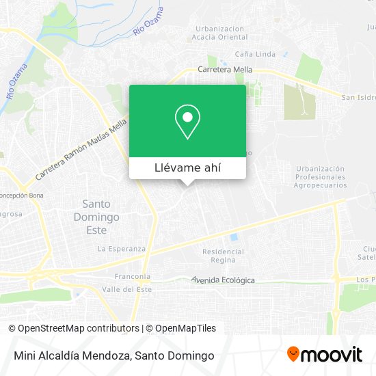 Mapa de Mini Alcaldía Mendoza