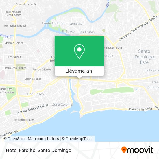 Mapa de Hotel Farolito