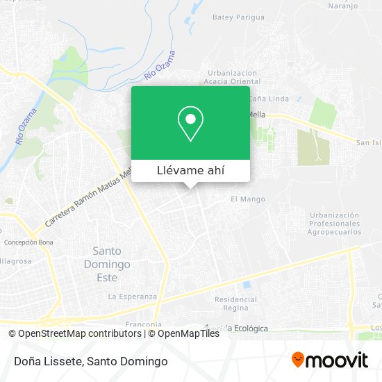 Mapa de Doña Lissete