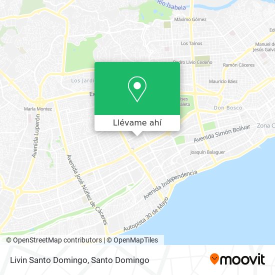 Mapa de Livin Santo Domingo