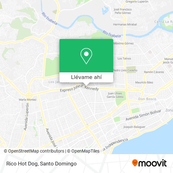 Mapa de Rico Hot Dog