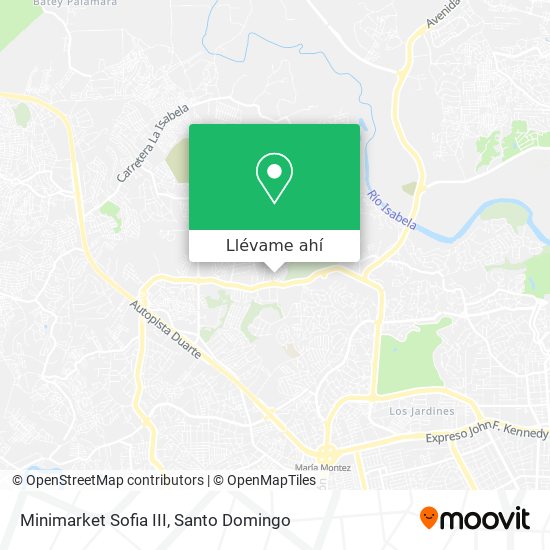 Mapa de Minimarket Sofia III