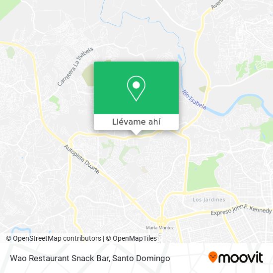 Mapa de Wao Restaurant Snack Bar