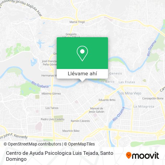 Mapa de Centro de Ayuda Psicologica Luis Tejada