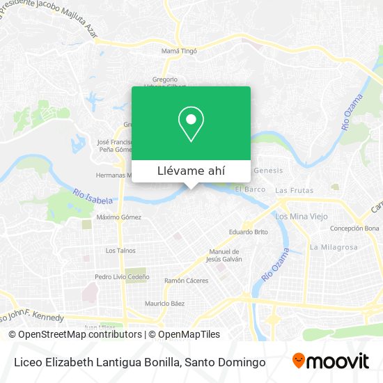 Mapa de Liceo Elizabeth Lantigua Bonilla