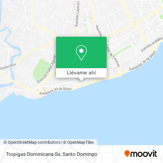 Mapa de Tropigas Dominicana-Ss