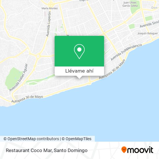 Mapa de Restaurant Coco Mar