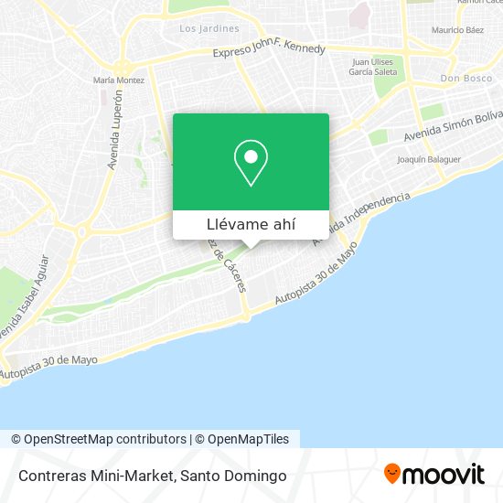 Mapa de Contreras Mini-Market