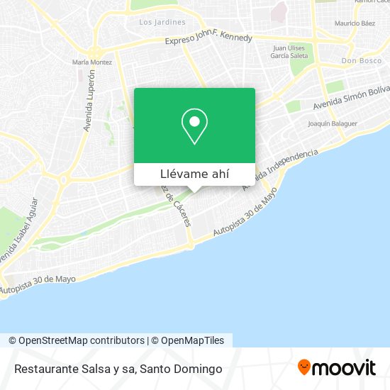 Mapa de Restaurante Salsa y sa