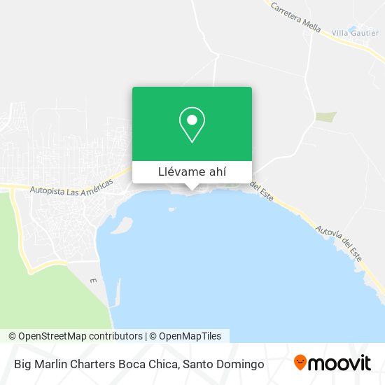 Mapa de Big Marlin Charters Boca Chica