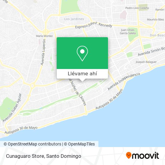 Mapa de Cunaguaro Store