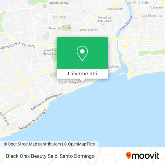 Mapa de Black Onix Beauty Salo