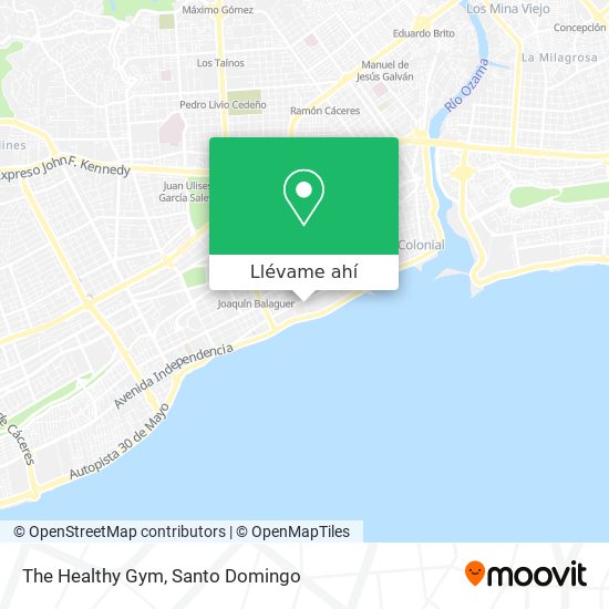 Mapa de The Healthy Gym