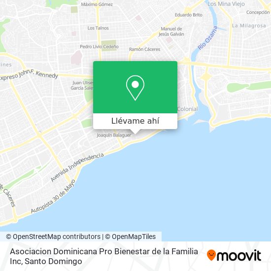 Mapa de Asociacion Dominicana Pro Bienestar de la Familia Inc