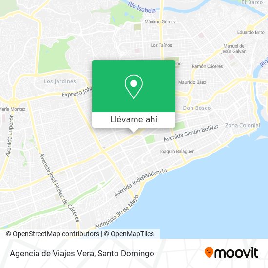 Mapa de Agencia de Viajes Vera