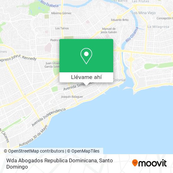 Mapa de Wda Abogados Republica Dominicana