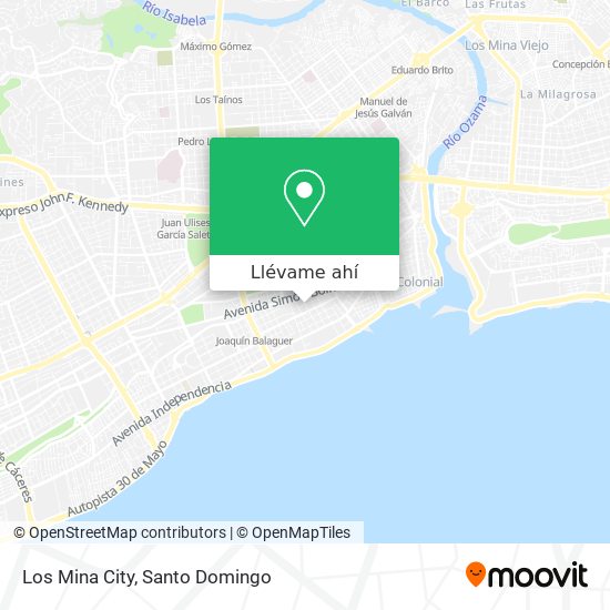 Mapa de Los Mina City
