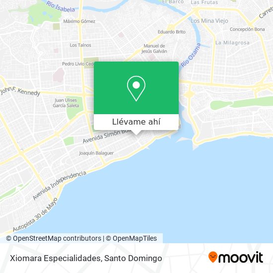 Mapa de Xiomara Especialidades