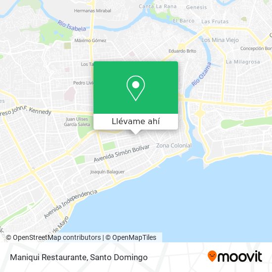 Mapa de Maniqui Restaurante
