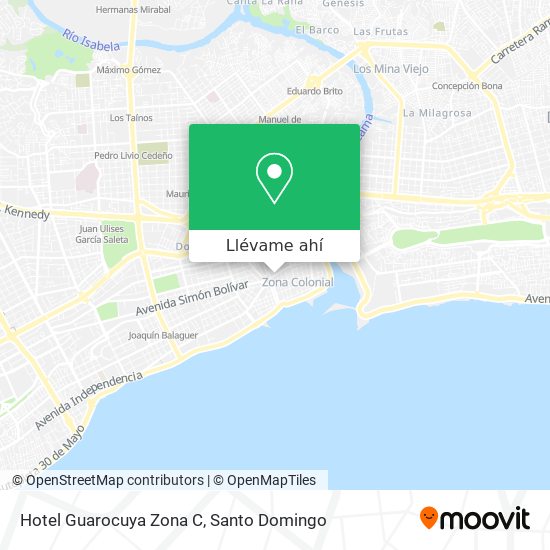 Mapa de Hotel Guarocuya Zona C