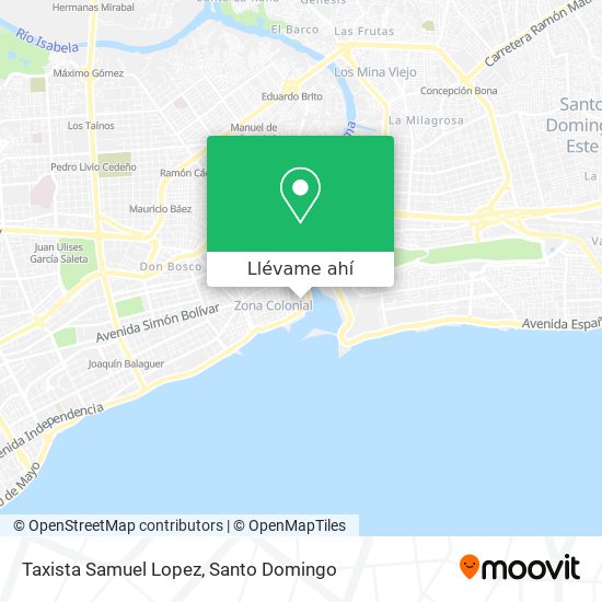 Mapa de Taxista Samuel Lopez