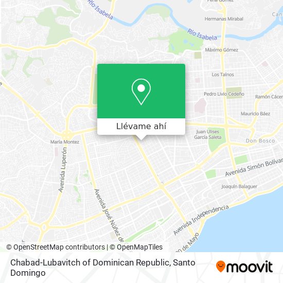 Mapa de Chabad-Lubavitch of Dominican Republic