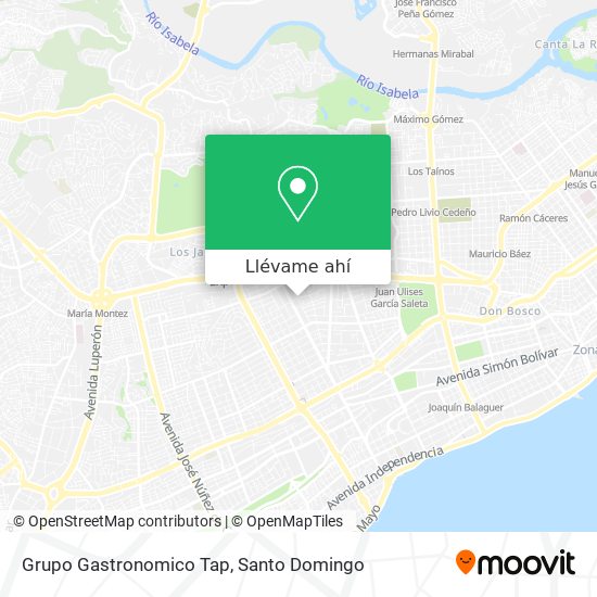 Mapa de Grupo Gastronomico Tap